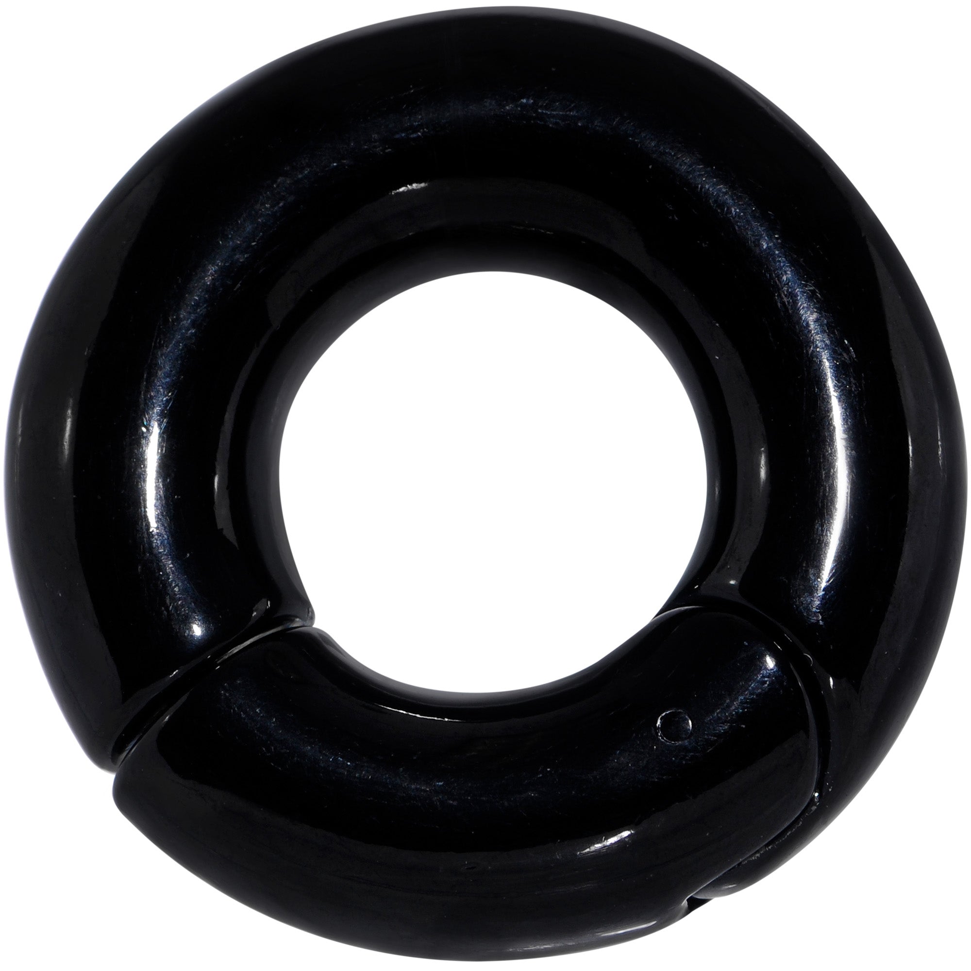 00G 5/8 Black PVD Steel Hinged Segment Ring